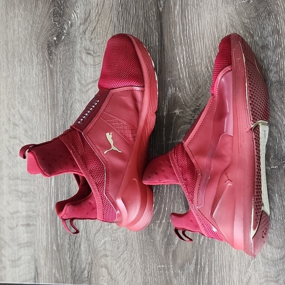 Puma Rubber Fierce Core Mono High Pull On Unisex Sneakers Red - Picture 9 of 14